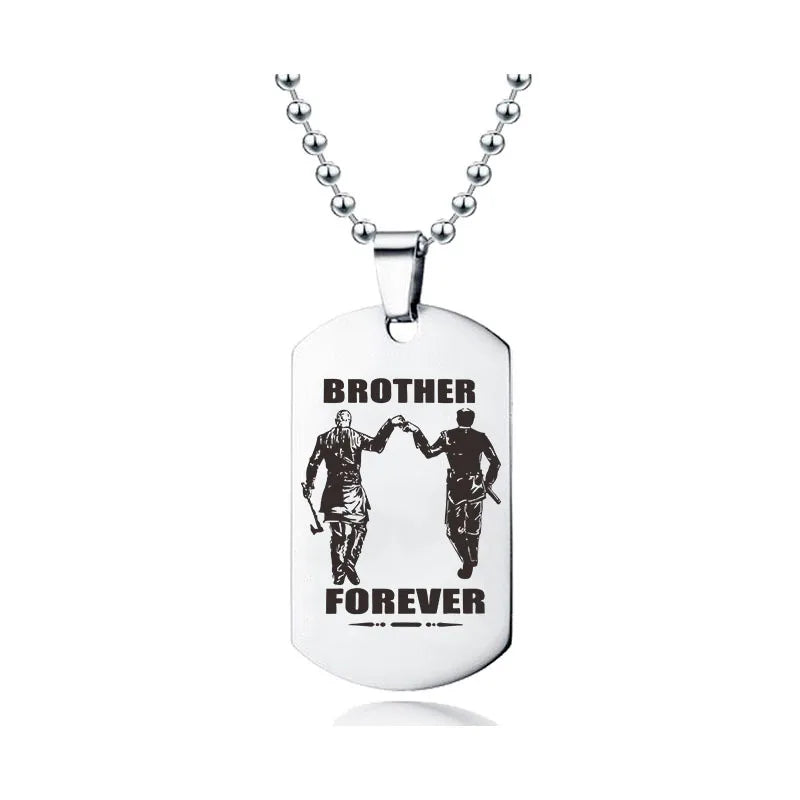 "Brotherhood Strength" Dog Tag Necklace