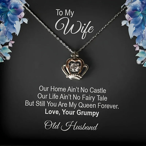 Queen of My Heart Necklace & Preserved Rose Gift Set