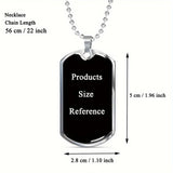 "To My Son" Bravery Dog Tag Necklace