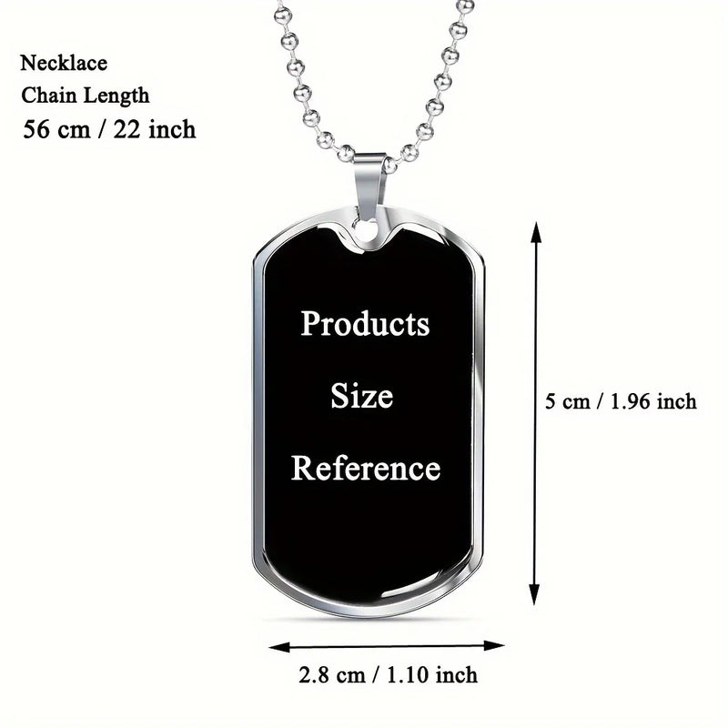 "To My Son" Journey Dog Tag Necklace