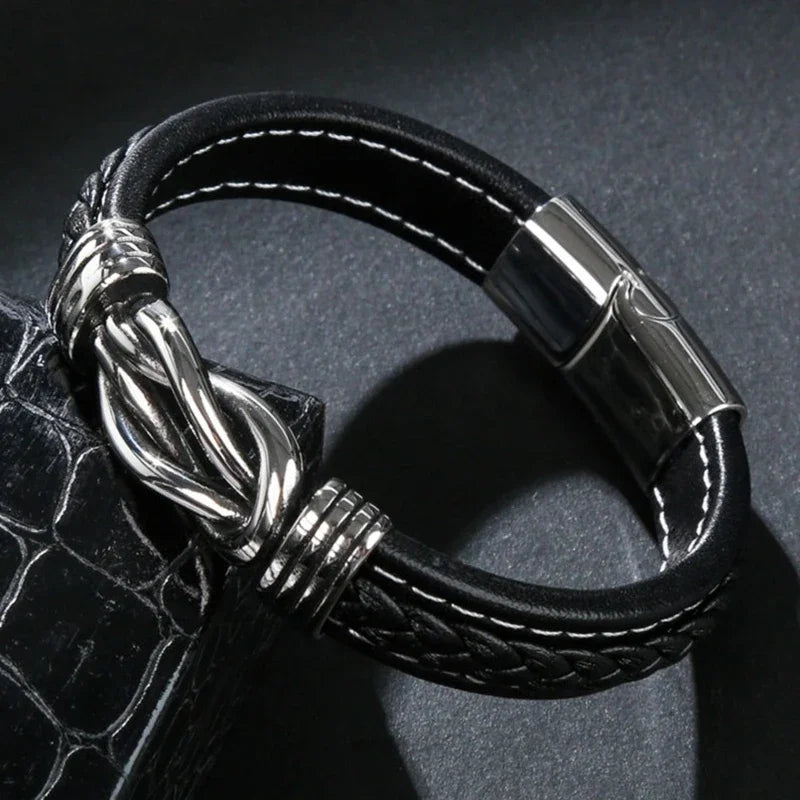 "Believe in Yourself" Braided Leather Bracelet