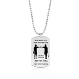 "Brotherhood Strength" Dog Tag Necklace