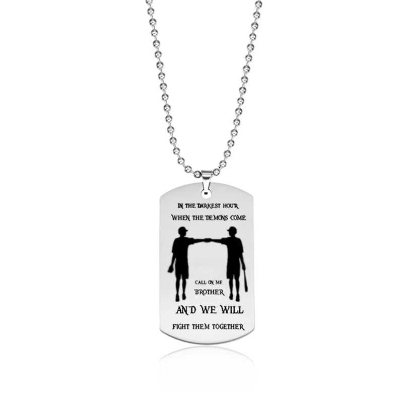 "Brotherhood Strength" Dog Tag Necklace