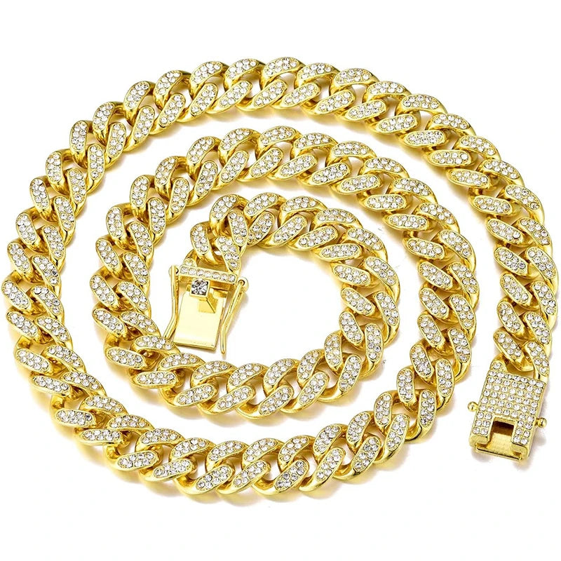 "Diamond Luxe" Cuban Link Chain