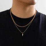 "Urban Edge" Layered Chain Necklace