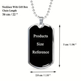 "To My Boyfriend" Playful Love Dog Tag Necklace